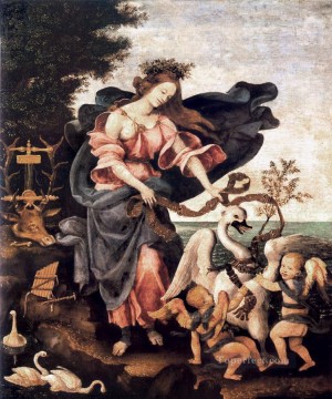 音楽の寓話またはエラート 1500 クリスチャン・フィリッピーノ・リッピ Oil Paintings